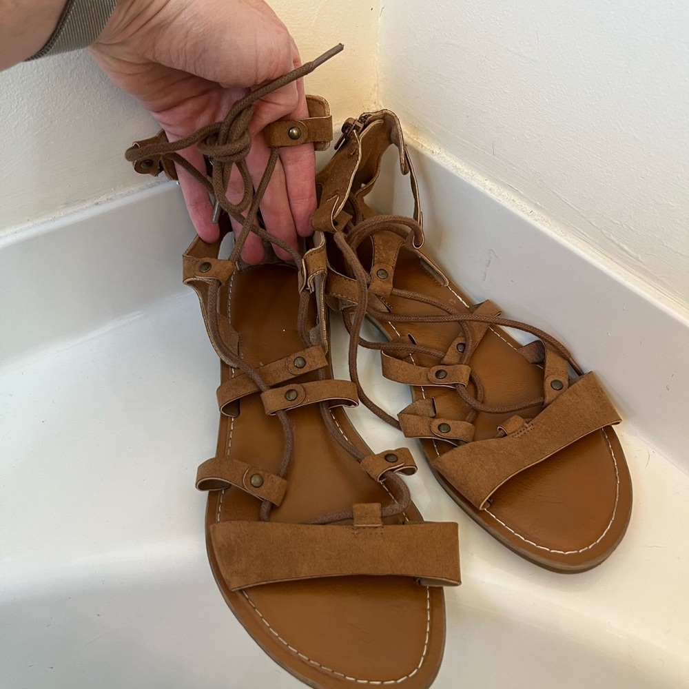 Crown Vintage Tan Gladiator Sandals